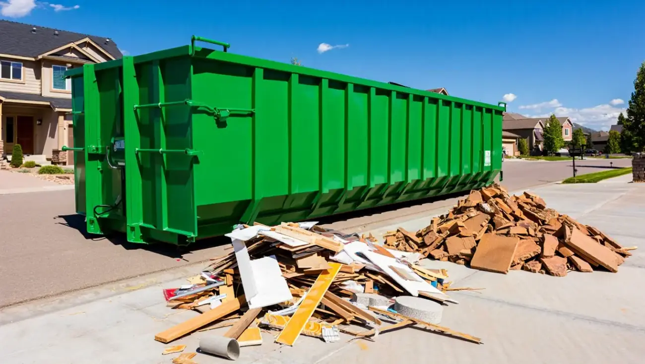 Roll Off Dumpster Rental Greeley Driveway