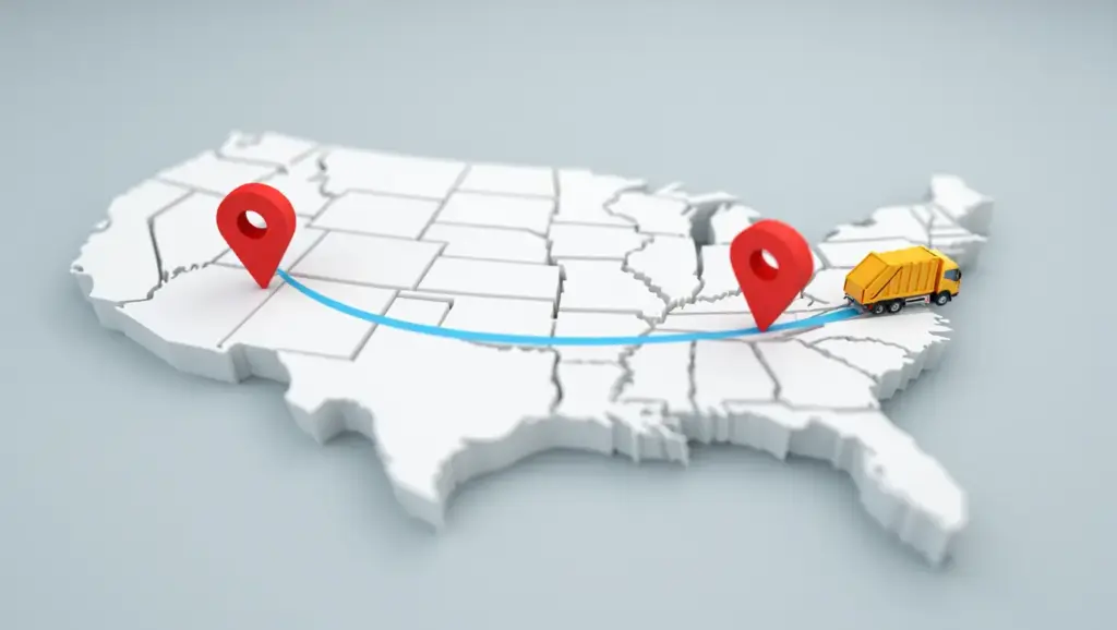  Local Dumpster Service Location Map
