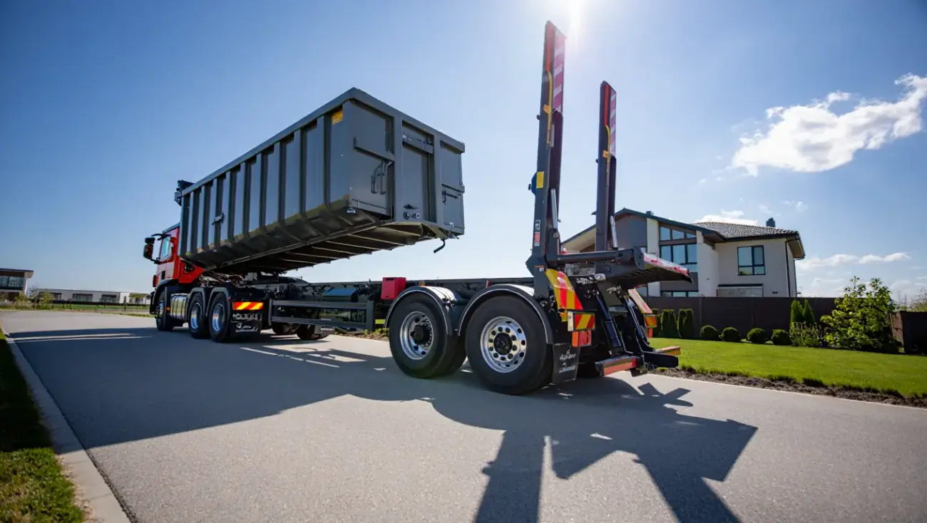 Roll Off Dumpster Service Truck Delivery